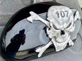 3D skull and crossbones 107 Harley air cleaner