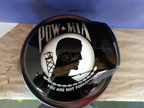 Harley Davidson POW MIA Tribute air cleaner – Brock Black Customs