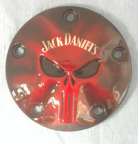 Jack Daniels Punisher pushing through Harley points cover