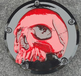 red skull harley clutch cover