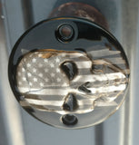 American Flag skull harley points cover