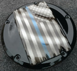 Tattered Thin Blue Line derby cover