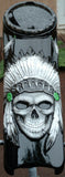 skull and warbonnet Harley console