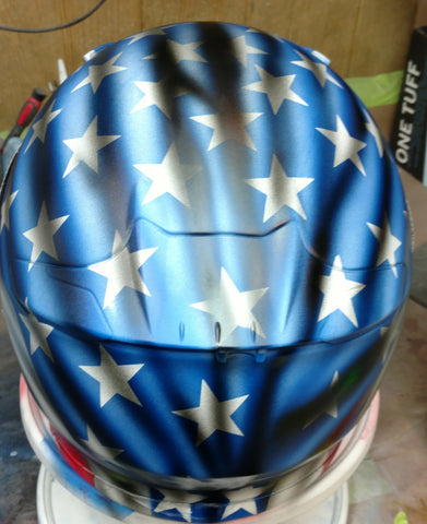 Harley Full face Shoei American Flag skull – Brock Black Customs Harley Full face Shoei American Flag skull – Brock Black Customs