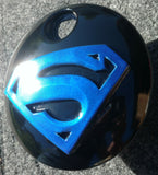 Superman Harley fuel door