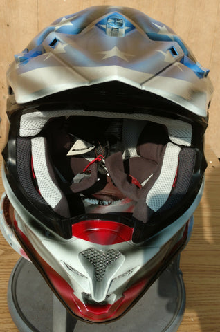 harley full face helmet shoei Harley Full face Shoei American Flag – Brock Black Customs