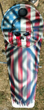 American flag military skull Harley Console