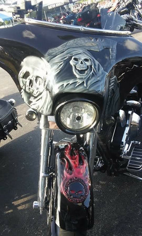 Harley Verkleidung Batwing Grimm Reaper