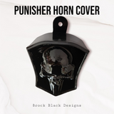Punisher skull shield style horn cover