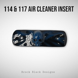 114 & 117 air cleaner insert 3D ancient skull