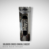 08+ touring console insert 3D Soldiers Cross