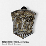 Never Forget Our Fallen Heroes tribute horn cover
