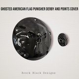 Punisher ghosted Flag Harley derby and points cover