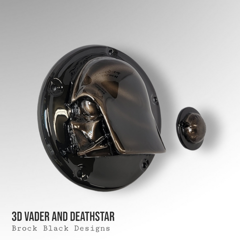 Darth Vader derby cover and deathstar points cover – Brock Black Customs
