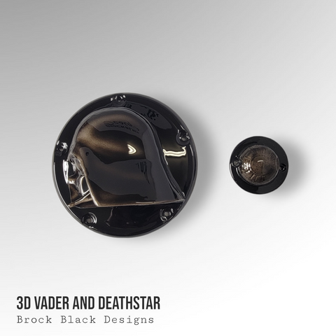 Darth Vader Derby-Abdeckung und Deathstar-Punkte-Abdeckung