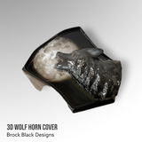 3D wolf horn cover