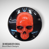 Harley Davidson Derby cover with Megadeth skull