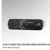 114 oder 117 Luftfiltereinsatz 3D antiker Totenkopf Puerto Rico Motiv