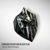 Punisher horn cover with ghosted flag