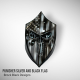 Punisher horn cover with ghosted flag
