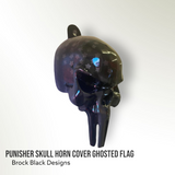 3D-Hupenabdeckung mit Punisher-Totenkopf im amerikanischen Stil