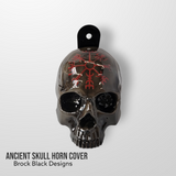 Horn cover with 3D Ancient skull theme