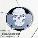 3D Skull Harley derby and points cover
