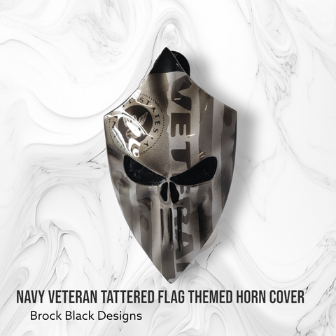 3D Punisher mit Navy-Veteranen-Flagge