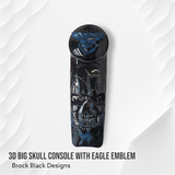 3D eagle, skull and flames themed console