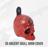 Ancient skull Deathly Hallows symbol horn cover