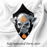 Side-mounted horn 3D Viking skull theme
