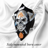 Side-mounted horn 3D Viking skull theme