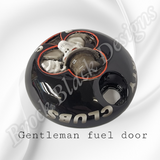 Gentleman Skull themed fuel door