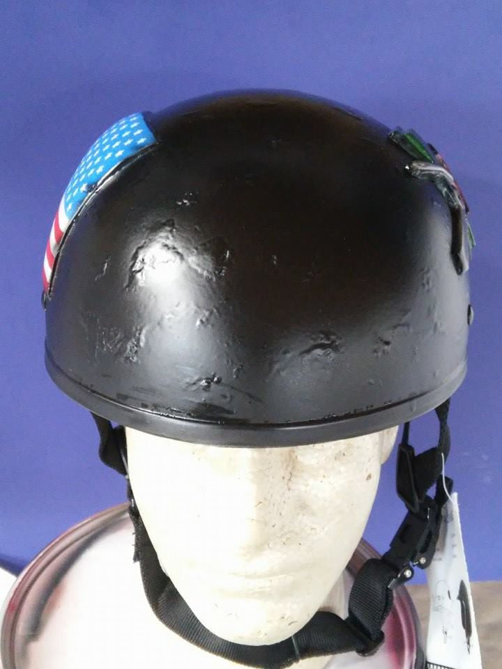 dont tread on me motorcycle helmet Harley helmet Dont Tread on Me – Brock Black Customs