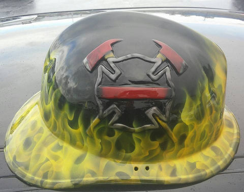 firefighter themed motorcycle helmet Harley Final Call Firefighter Memorial Helmet – Brock Black Customs