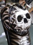 Harley Davidson touring console with 3D skull theme